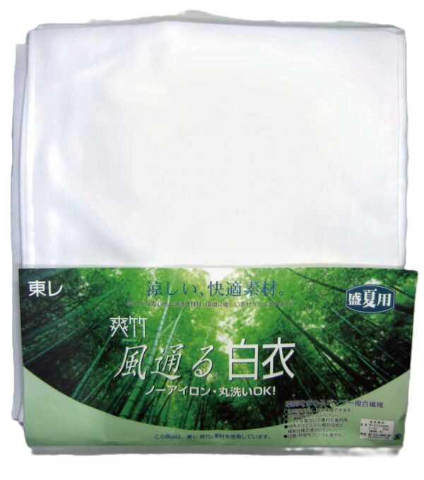 夏用爽竹白衣